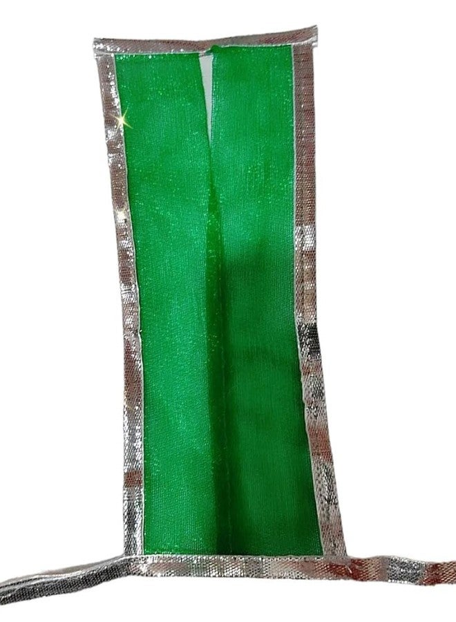 Partish Laddu Gopal Dress with Mukut and Patka l Ladoo Gopal Dress l Bal Gopal l Kanha Ji Thakur Ji Heavy Dress Size 0 1 2 3 4 5 6 7 8 (Green+White, Size 6) - Image 5